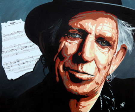 Angie-Keith Richards tableau à l'huile galerie venturini antibes
