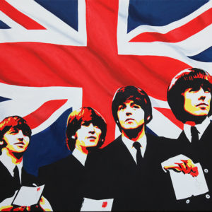 Beatles tableau à l'huile galerie venturini antibes