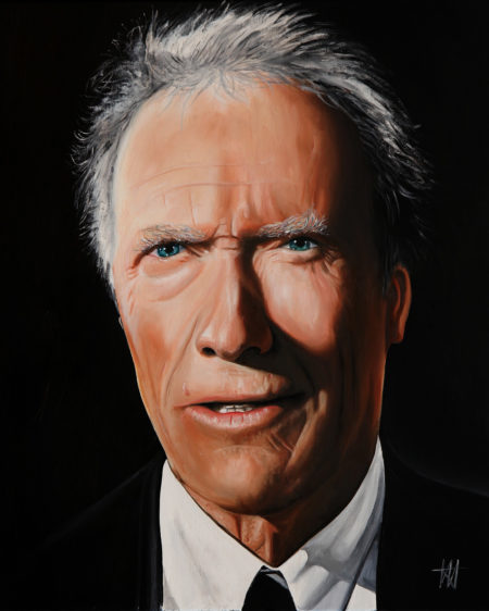cinéma, clint eastwood, galerie venturini, newspaper'art, Résine, westernes