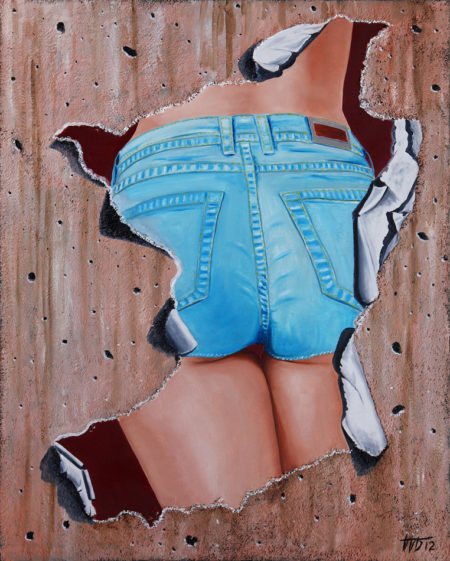 déchirure, fesses, galerie venturini, Jeans, JJV