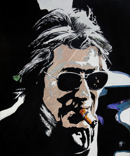 antibes, chanteur francophone, galerie venturini, Jacques Dutronc, people, Résine