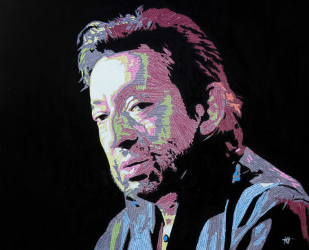 antibes, chanteur francophone, gainsbarre, gainsbourg, galerie venturini, Newspaper Art, peinture gainsbourg, people
