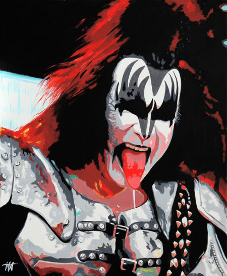 chanteur, galerie venturini, gene simmons, JJV, kiss, people, rock