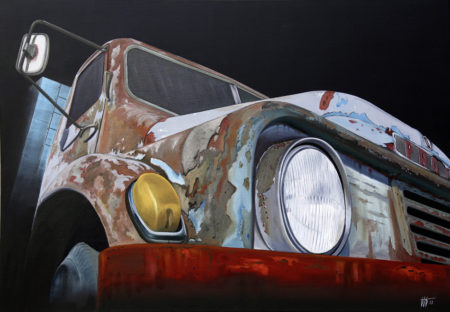 calendre, capot, chromes, clignotant, galerie venturini, Old cars, phares, rétroviseurs, rouille