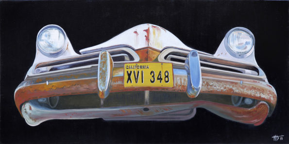 calendre, capot, chromes, galerie venturini, Old cars, phares, rétroviseurs, rouille