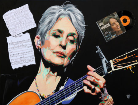 chanteuse, galerie venturini, guitare, Here's to you, JJV, Joan Baez, people
