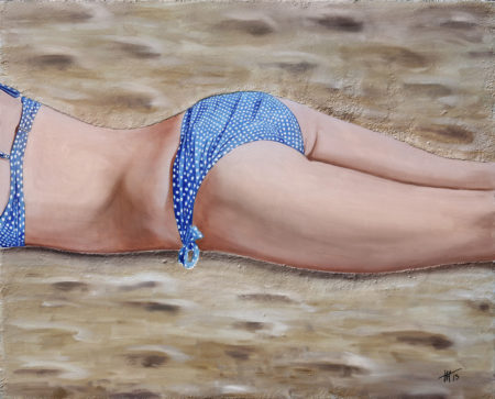 Bikini, Femme, galerie venturini, JJV, plage, sable