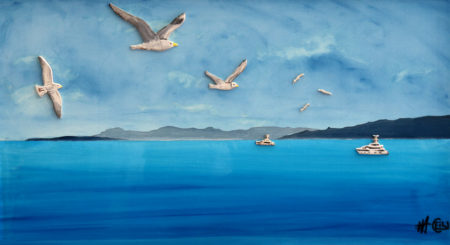 antibes, céramique, galerie venturini, Juan les pins, mer