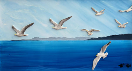 antibes, céramique, galerie venturini, Juan les pins, mer