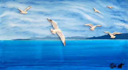 antibes, céramique, galerie venturini, Juan les pins, mer