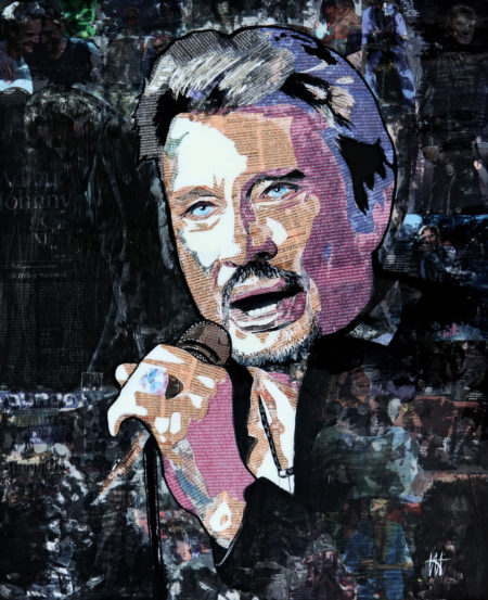 galerie venturini, mike jagger, Newspaper Art, newspaper'art, Résine, rock, Rolling Stones