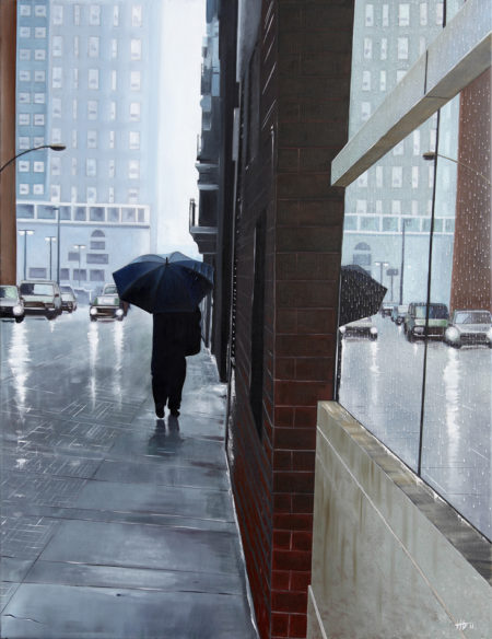 galerie venturini, JJV, mitose, parapluie, passant, reflet, tour, vitres, vitrine