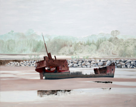 antibes, épâve, galerie venturini, JJV, Juan les pins, mer, sable