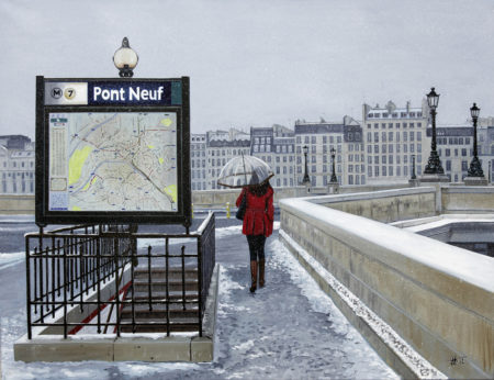 antibes, galerie venturini, immeubles, JJV, Juan les pins, métro, neige, parapluie transparent, paris, pont neuf, seine