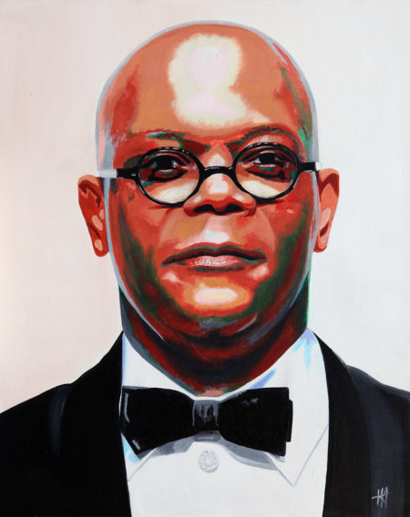 acteur, antibes, JJV, Juan les pins, michelangelo, people, Pop Art, Samuel L. Jackson