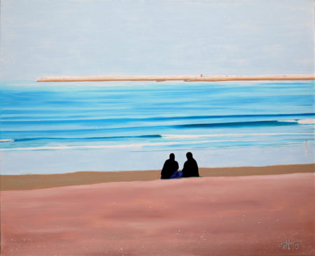 antibes, femmes, horizon, JJV, Juan les pins, mer, sable, secret