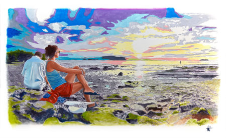 Fin de journée à Mayotte