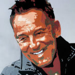 Huile sur toile - Bruce Springsteen réalisée par Jean-Jacques Venturini - Antibes